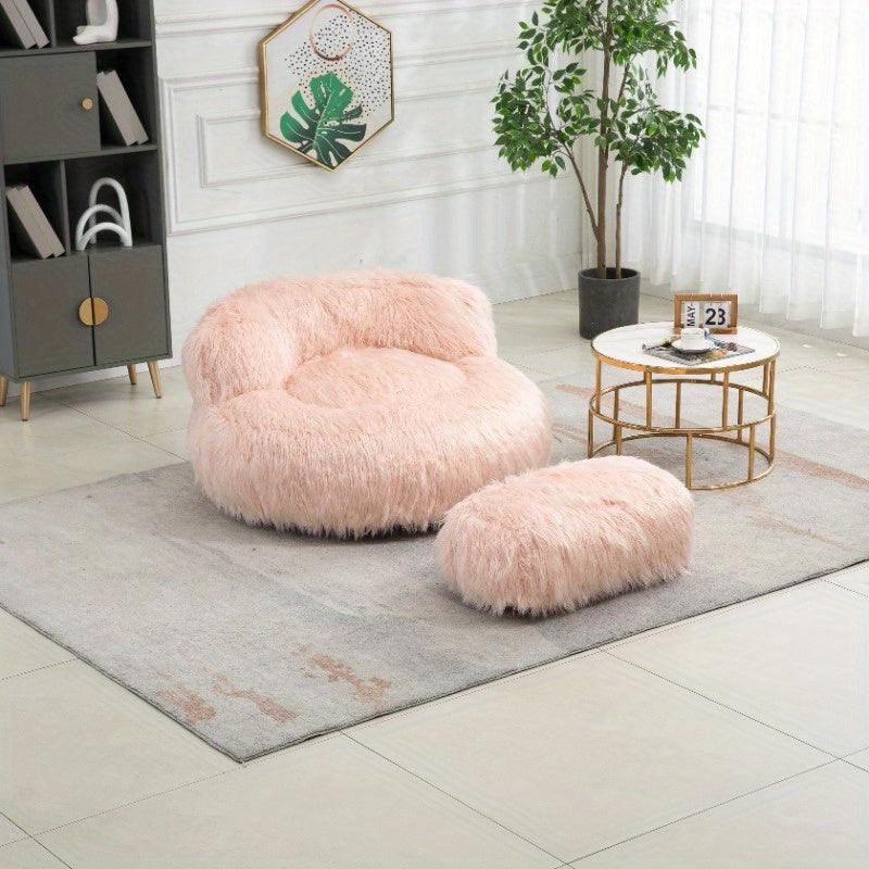 Faux Fur Bean Bag Chair
