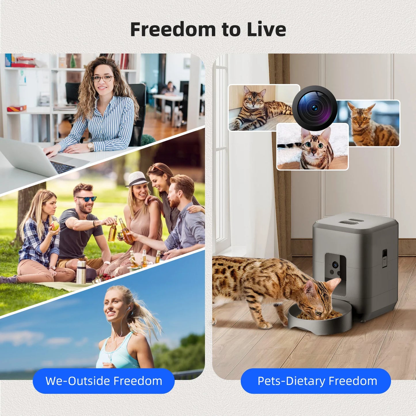 2L Automatic Smart Pet Feeder