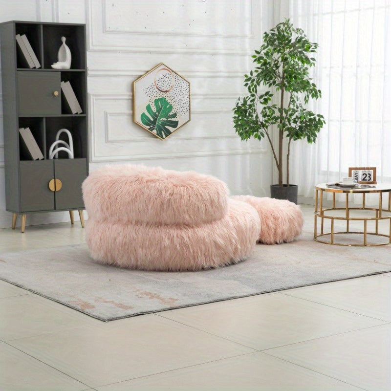 Faux Fur Bean Bag Chair