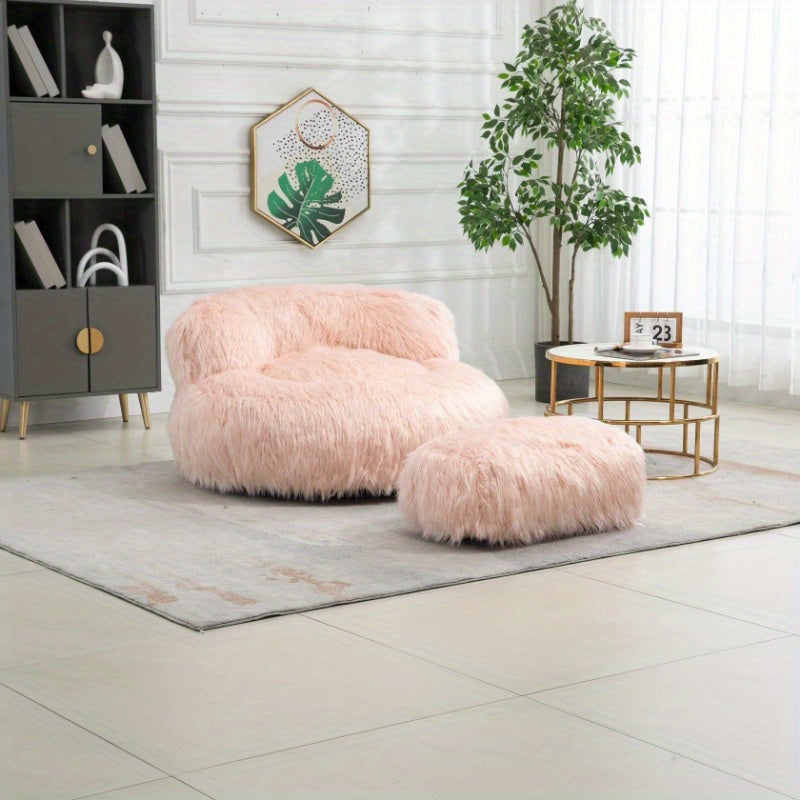 Faux Fur Bean Bag Chair