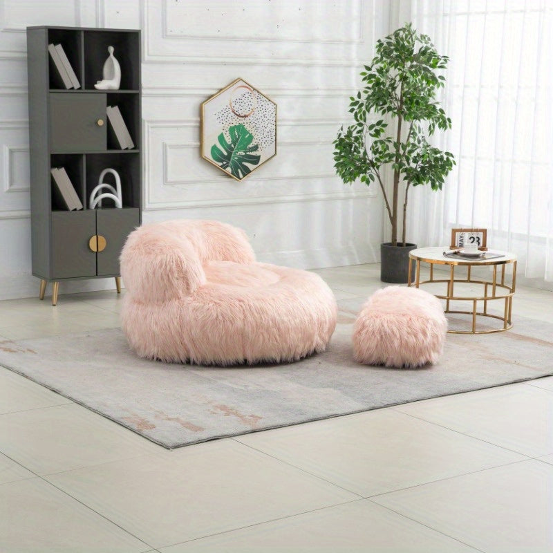 Faux Fur Bean Bag Chair