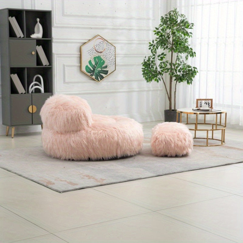 Faux Fur Bean Bag Chair