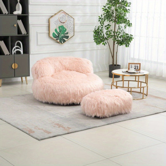 Faux Fur Bean Bag Chair