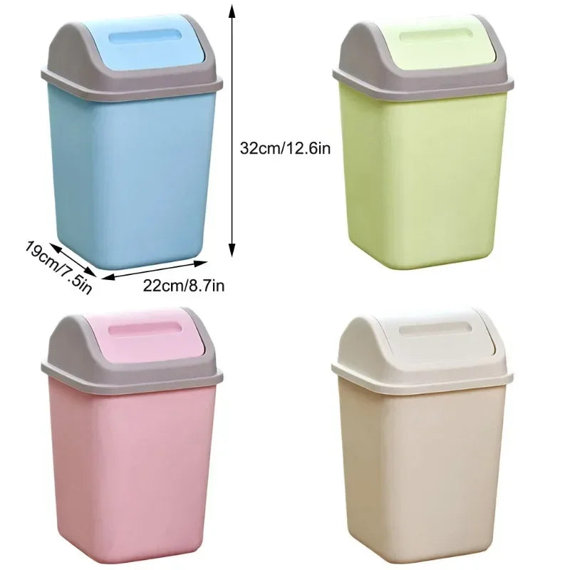Modern Swing Lid Trash Bin