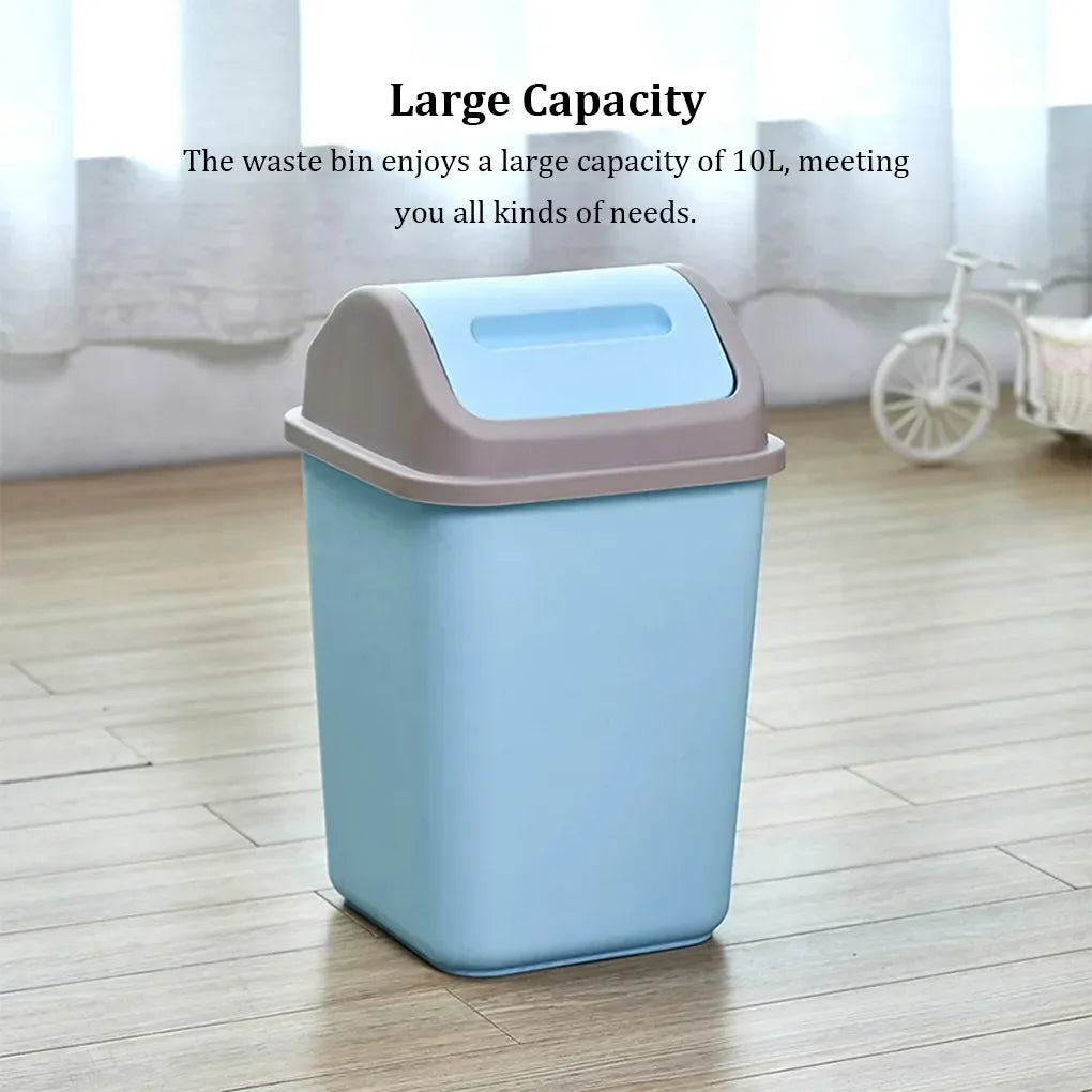 Modern Swing Lid Trash Bin